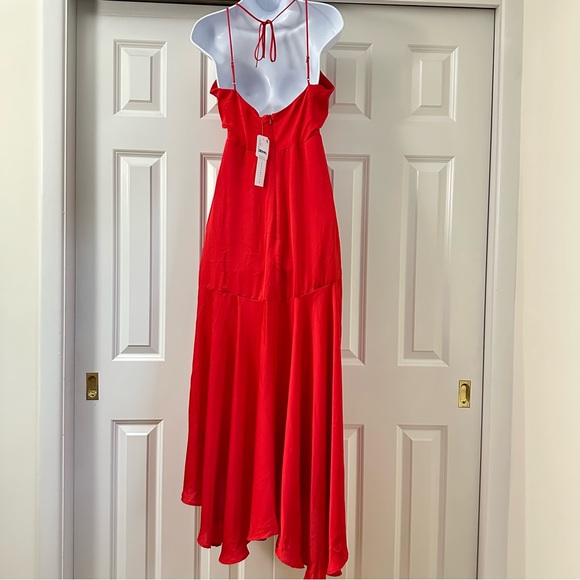 Delfi Collective x Free People Long Red Halter Style Dress Medium - Picture 4 of 8